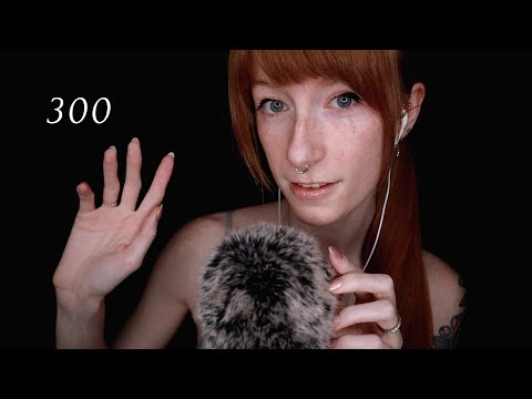 ASMR ⚡️ Countdown from 300 with Fluffy Mic Scratching for DEEP SLEEP