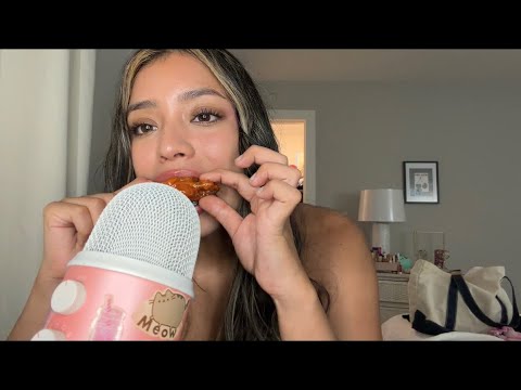 ASMR - Wingstop Mukbang (eating sounds)