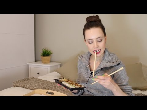 ASMR Whisper Eating Sounds | Vegetarian Sushi & Pringles