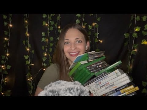 ASMR Showing You My Video Game Collection 🎮 Tapping, Tracing & Whisper Ramble