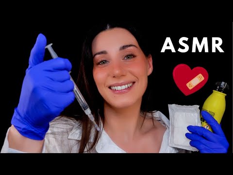 ASMR 👩🏻‍⚕️❤️‍🩹 ENFERMERA CARIÑOSA TE CURA 💤 Roleplay Médico Español