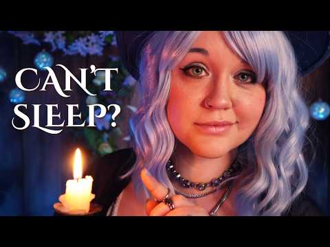 ASMR 🌙 Kind Moon Witch Helps You Sleep (Soft-Spoken Roleplay) Reiki, Crystals, Magical Spell
