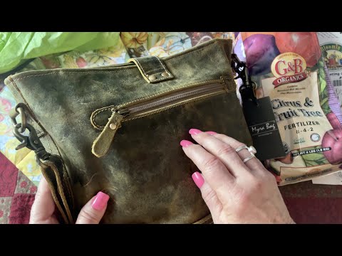 ASMR Shopping Haul! (No talking version) Making tea & showing my tree! Tissue paper crinkles!