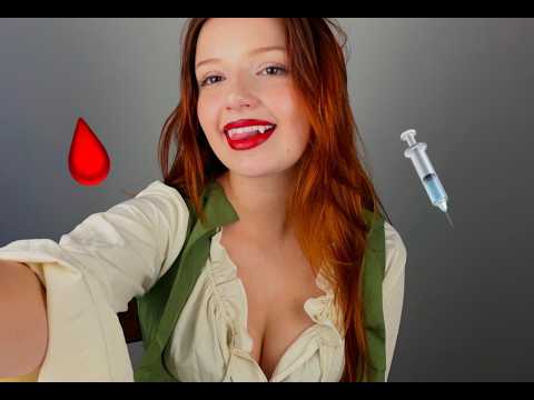 Vampire Phlebotomist Draws Your Blood ASMR🧛🏻‍♀️🩸