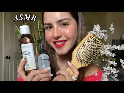 ASMR en español - Duerme mientras te peino + masaje capilar RELAJANTE 💆🏻💕