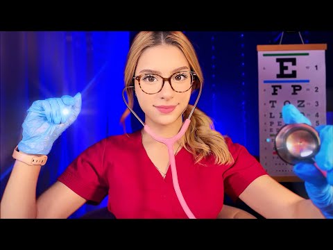 ASMR FASTEST Nurse Exam EVER ⚡ Medical Roleplay ⚡ Cranial Nerve, Eye, Ear, Personal Attention ⚡