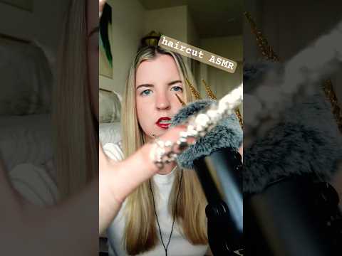edward scissorhands (daughter) gives you a haircut #asmr #haircut #haircare