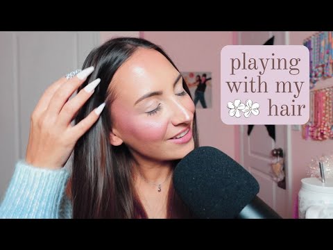 ASMR Playing With My Hair (whispered)