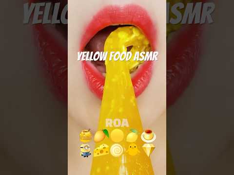 asmr yellow emoji eating sounds 노란색 이모지 먹방 mukbang