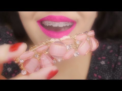 ASMR Mouth Sounds ~ Bracelet Sounds - For Sleep 🎀🎀🎀