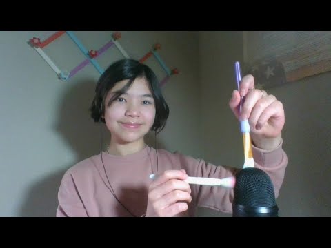 ASMR Brushing & Stippling the Microphone