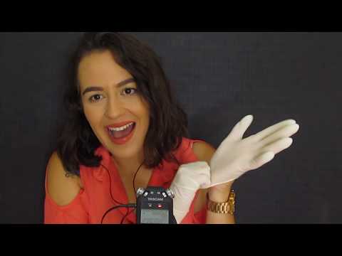 [ASMR] - Lotion Sounds e Latex Gloves - Barulhinhos de creme nas mãos