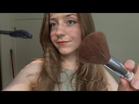 asmr soft spoken doing your makeup 🌷
