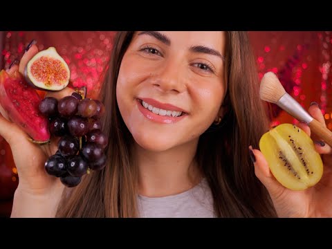 ASMR ✨ Ich Schminke Dich mit FRÜCHTEN 🍇  (personal attention, relaxing, pampering)