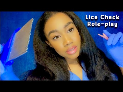 [ASMR] Role-play School Nurse Lice Check(Role-play)(Lice Removal) P2