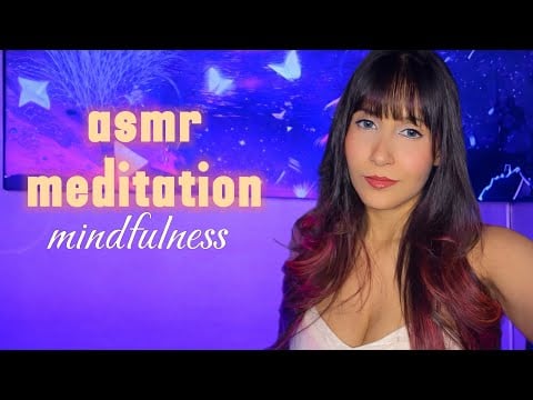 Meditação de atenção plena🧘🏻‍♀️ #relax #meditation #mouthwhisper #mindfulness #asmr #relax 