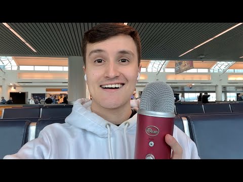 ASMR AT THE AIRPORT 🛫 (asmr in public)
