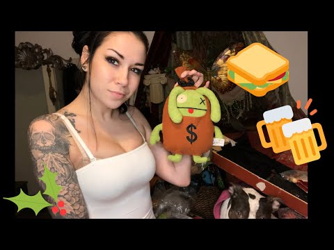 HUGE ASMR Thrift Haul show &Tingle. Soft Spoken, Crinkling, Tapping, Try on