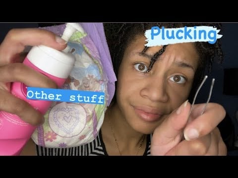 ASMR - Diaper, Screen Taps, Affirmations, Plucking Stress (Marina)