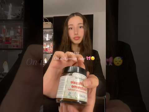 Asmr on this cream tube #asmr #relax #triggersforsleep #tingles #tapping #sleep #satisfying #relax