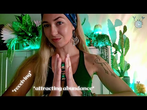 [Reiki ASMR] ~ 💚Reiki for Attracting Abundance and Receiving It💚| crystal healing | affirmations