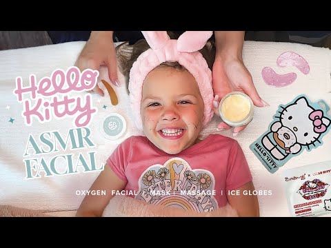 ASMR Facial | Hello Kitty Inspired Facial With My Daughter, Freya!