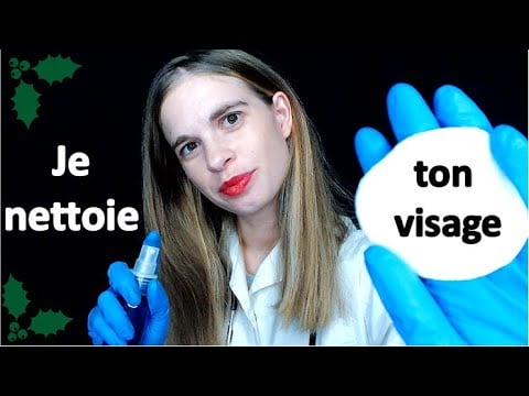 [ASMR français] Docteur Dodo nettoie ton visage pour l'opération - Calendrier de l'Avent - Jour 8