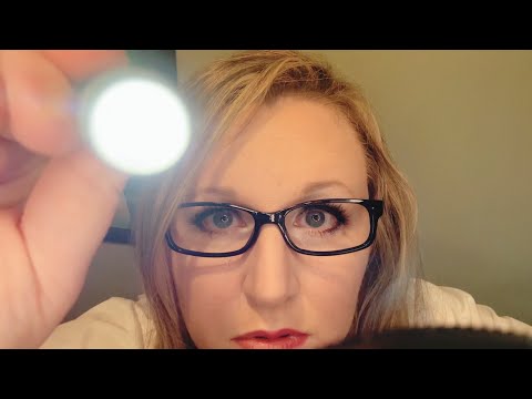 ASMR Eye Exam | Pen Light | Gloves | Various Tests