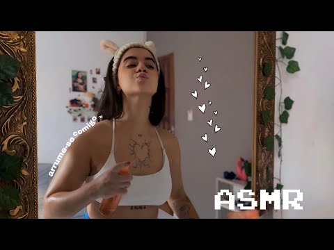 ASMR GRWM PARA ACADEMIA 🏋️‍♀️💕🎀