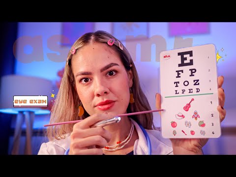 ASMR ROLEPLAY | Exame de Vista Completo 👩🏼‍⚕️👁️ Voz Suave e Visual Triggers