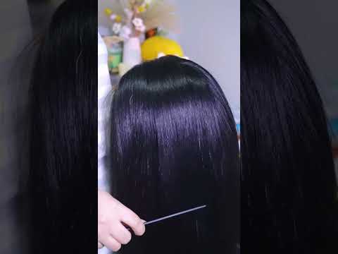 scalp check and hair brushing asmr to sleep and attention