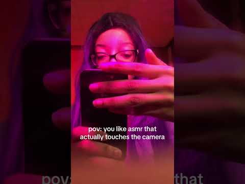 do you like camera face touching asmr? #asmr #asmrsounds