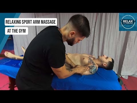 Athlete Arm Massage | Gym Environment | Relaxing ASMR Session