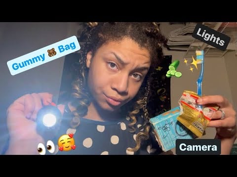 ASMR - Gummy Bear Bag, Camera, Lights (Brandy)