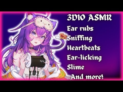 🐾3DIO NYASMR🐾 Tons of triggers and meows~!🐾