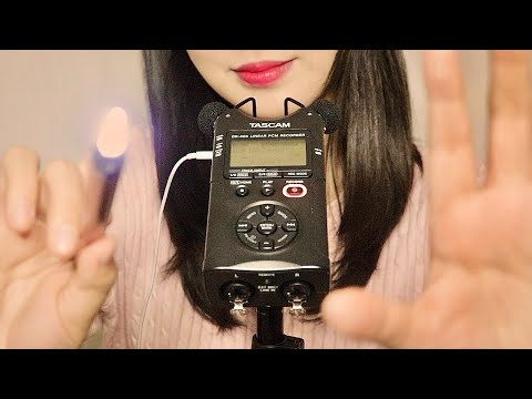 ASMR 당신이 딱 좋아할 시각적 팅글💞🎀🌷불빛 트리거, 눈을 감아라 손동작 슉슉, 부드러운 분홍 브러쉬 슉슉, 불빛 너무 세면 말해주세요!!💡