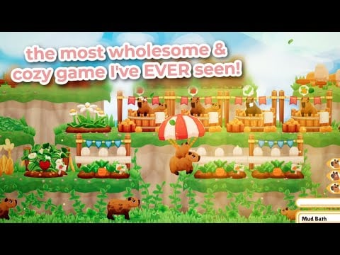 ASMR | This is literally the cutest, most wholesome game I've ever played 😍 Capybara Spa