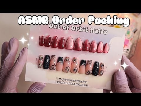 ASMR Pack Nail Orders with Me 💌
