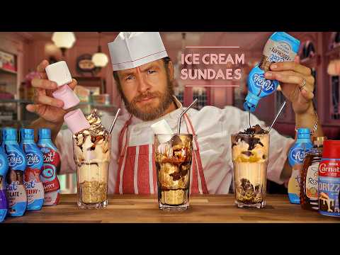 ASMR 1950's Vintage Ice Cream Sundae Parlour POV 🍨