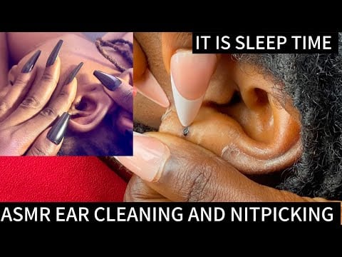 ASMR EAR CLEANING VERY SATISFYING FOR THOSE WHO NEED QUICK SLEEP WITH GUM CHEWING @AsmrbyBecserah