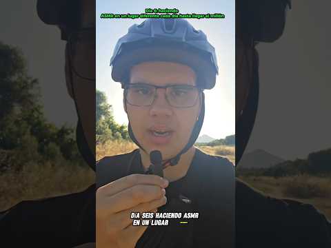 Día 6: haciendo #ASMR en un lugar diferente cada día hasta llegar al millón (En Bicicleta) #shorts