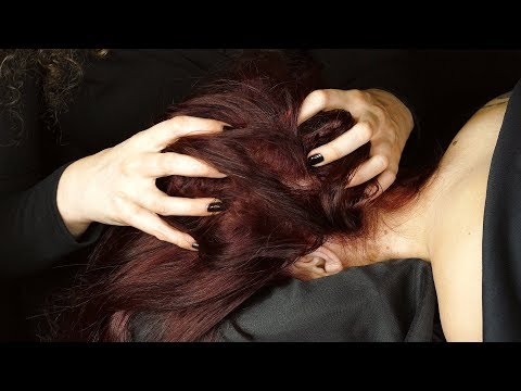 ASMR Scalp Massage & Head Scratching with Soft Whispers for Sleep ♥ Ultra Close Binaural Sounds