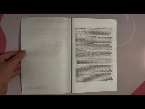 ASMR Flipping Through A Fidelity Investments Booklet (No Talking)
