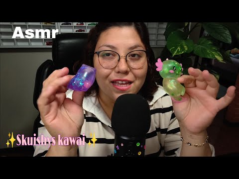 ASMR Skuishys Kawai relajantes 🩷🐥🦎 l los mejores triggers 🙊👀