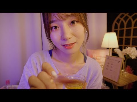 Sleepy Eyelash Extensions & Lip Treatment💜 ASMR