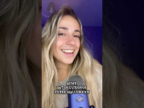 ASMR DATOS CURIOSOS SOBRE HALLOWEEN 🎃 #asmr #relax #visualtingle #tingles #dormir
