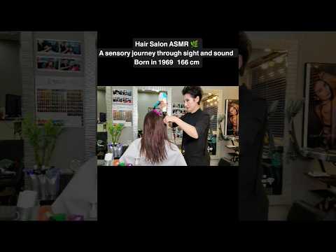 Salon ASMR: Stimulating Sight and Sound | Brighten Up While Covering Gray Hair and Touching Up Your