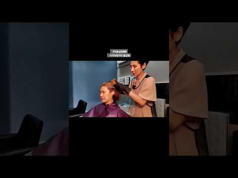 미용실ASMR 시각과청각의 활성화 #멋내기새치커버  흰머리도 먹으면서 밝게~Hair salon ASMR visual and hearing activation