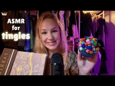ASMR for tingles: Taking your measurements, fabric pad, pinning, & clothes scratching 🧵🪡