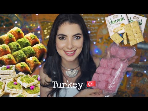 ASMR: PROVANDO DOCES TURCOS  - Super diferentes